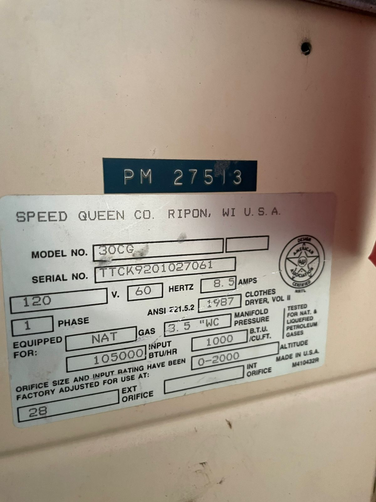 Secadora Speed Queen imagen 3
